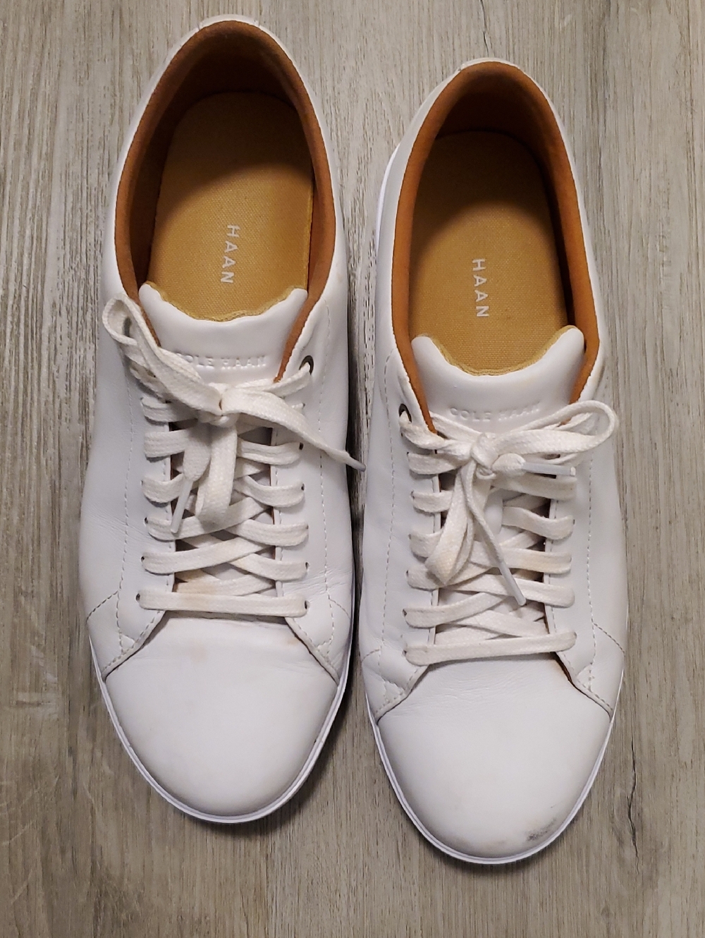 Cole Haan Grand Crosscourt Women's 10.5 B White Leather Sneakers #W27393